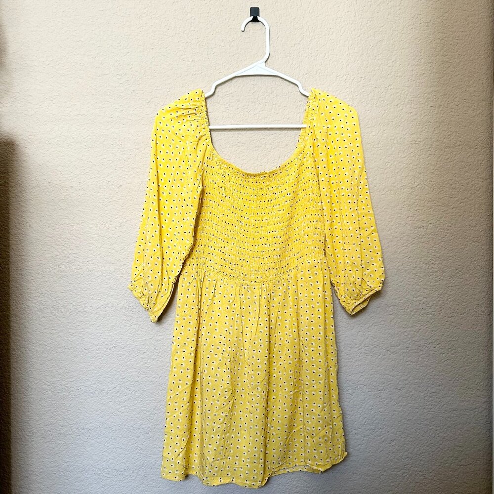 Women's Yellow Sunflower, AUW Dress, Medium